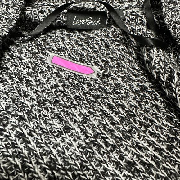 Torrid Lovesick Long Sleeve Raglan Duster Cardigan Space Dye Rainbow Skull Sz: 3 - Picture 7 of 8